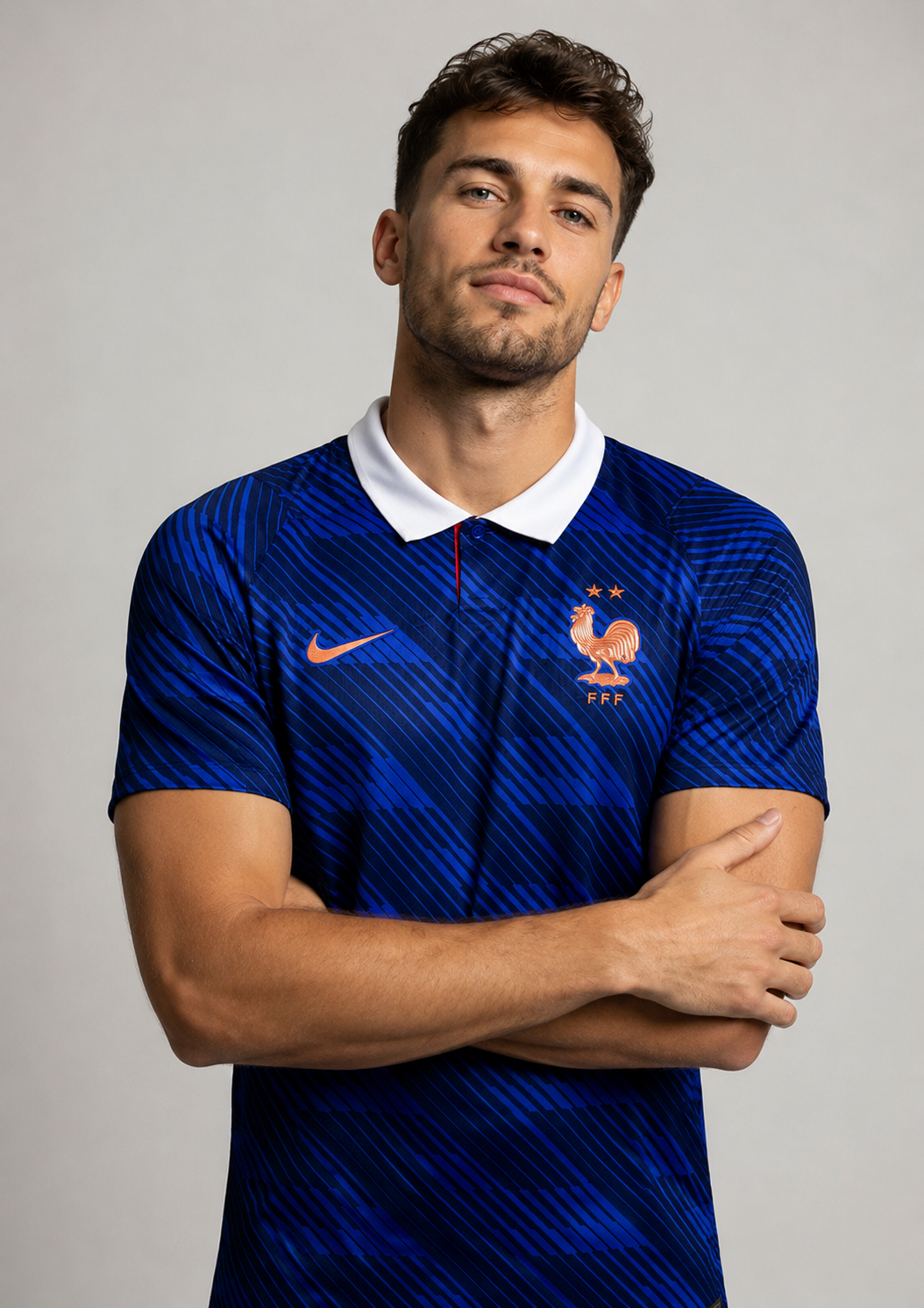 Maillot domicile France porté – homme