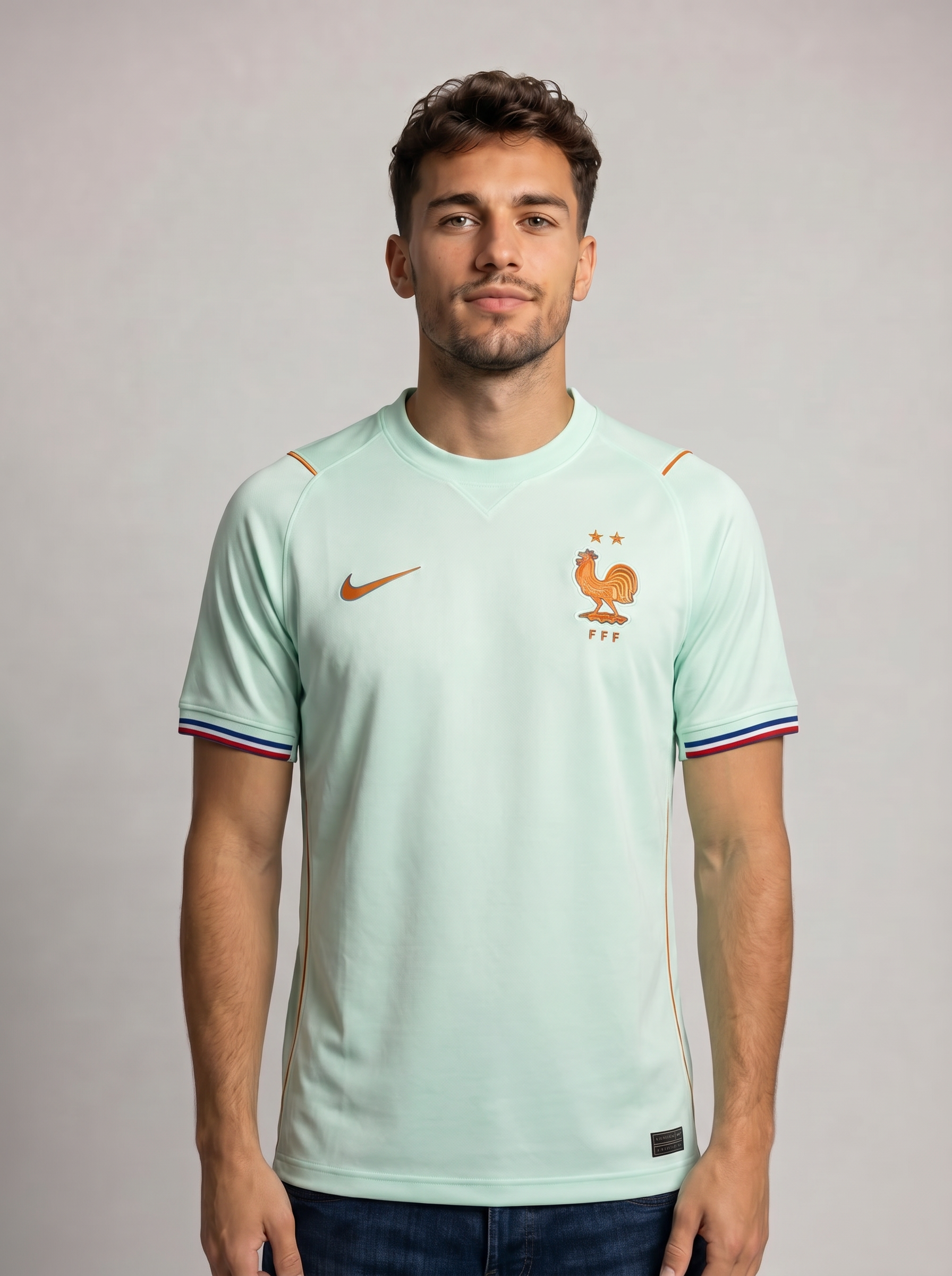 Maillot extérieur France porté – homme