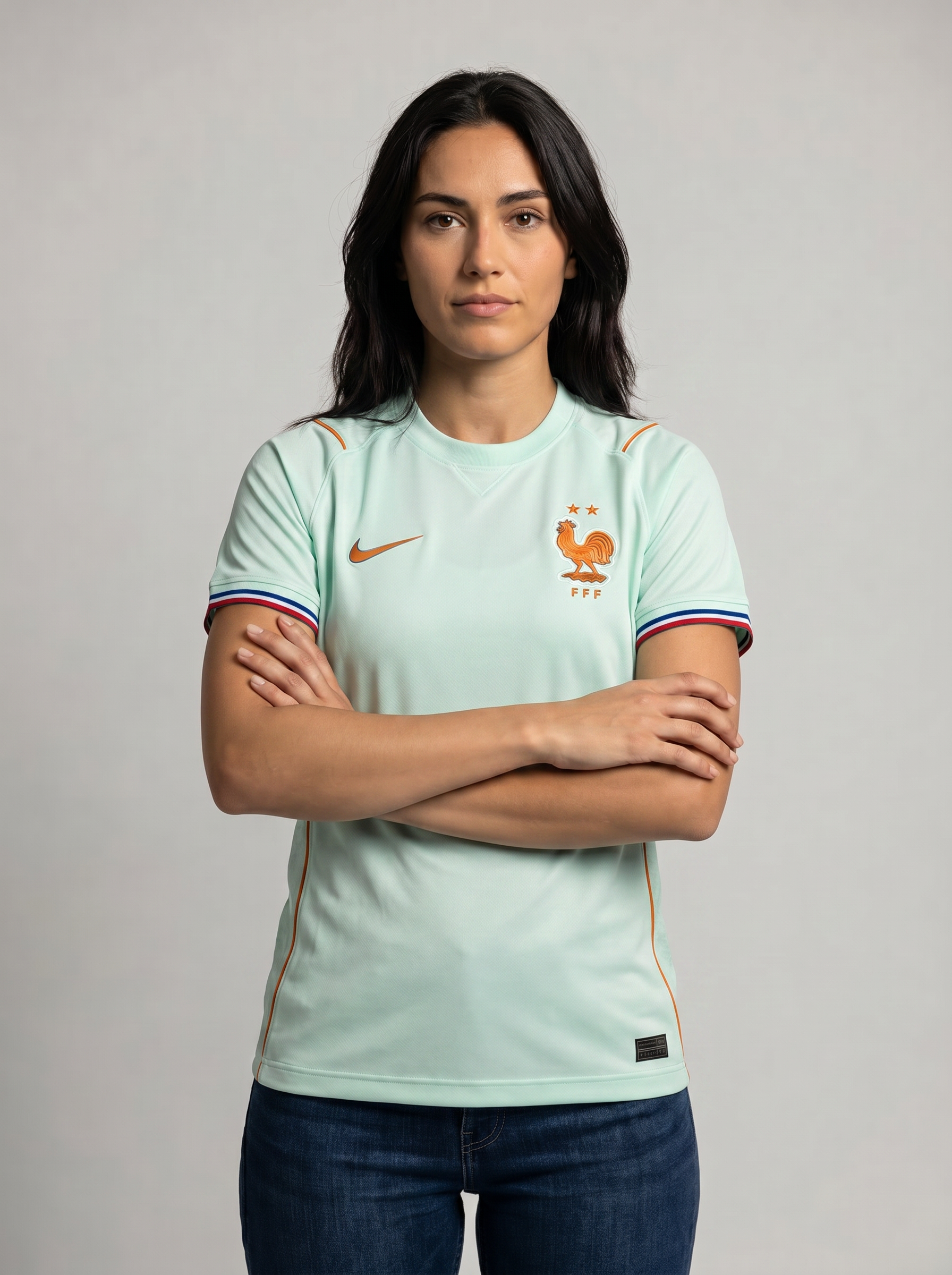 Maillot extérieur France porté – femme